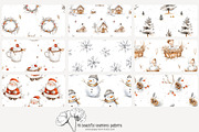 70 white Christmas seamless pattern, a Pattern Graphic by Poppy Lane Studio (Thumbnail 8 of 10)