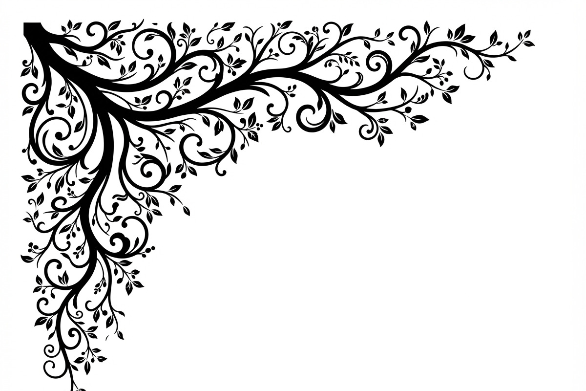 50 Tree Branch Corner Silhouette, a Decorative Illustration by Amazin_art (Photo 42 of 46)