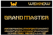 Grand Master font, a Slab Serif Font by weknow (Thumbnail 1 of 8)