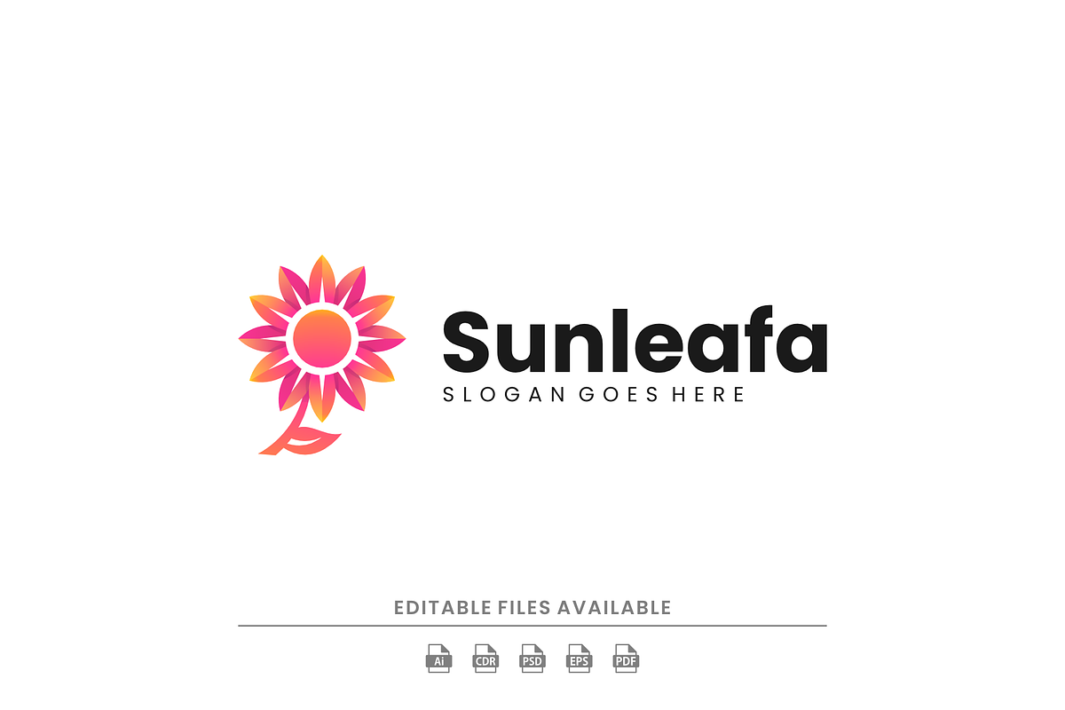Gradient Modern Sunflower Logo, a Branding & Logo Template by Artnivora.Std