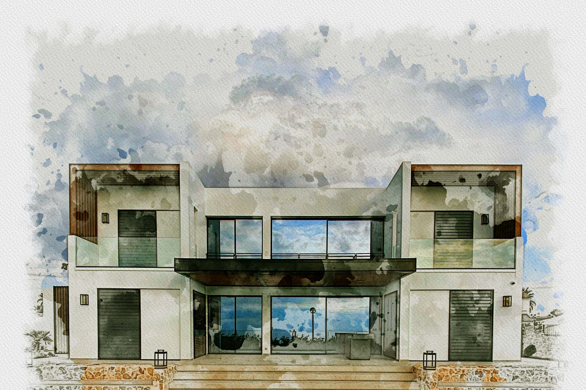 Architecture Sketch Photoshop Action, an Action Add-On by MRI STUDIO (Photo 12 of 17)
