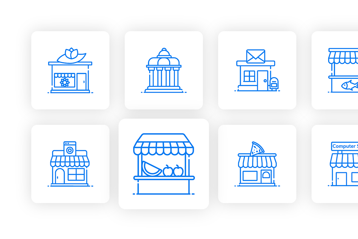 Shops,Real Estate , and Architecture, a Duotone Icon by Brickclay (Photo 7 of 7)