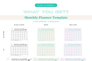 TIME MANAGEMENT_MONTHLY Planner Set