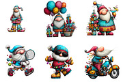 Christmas Santa Sublimation, an Illustration by CreationArt (Thumbnail 2 of 5)