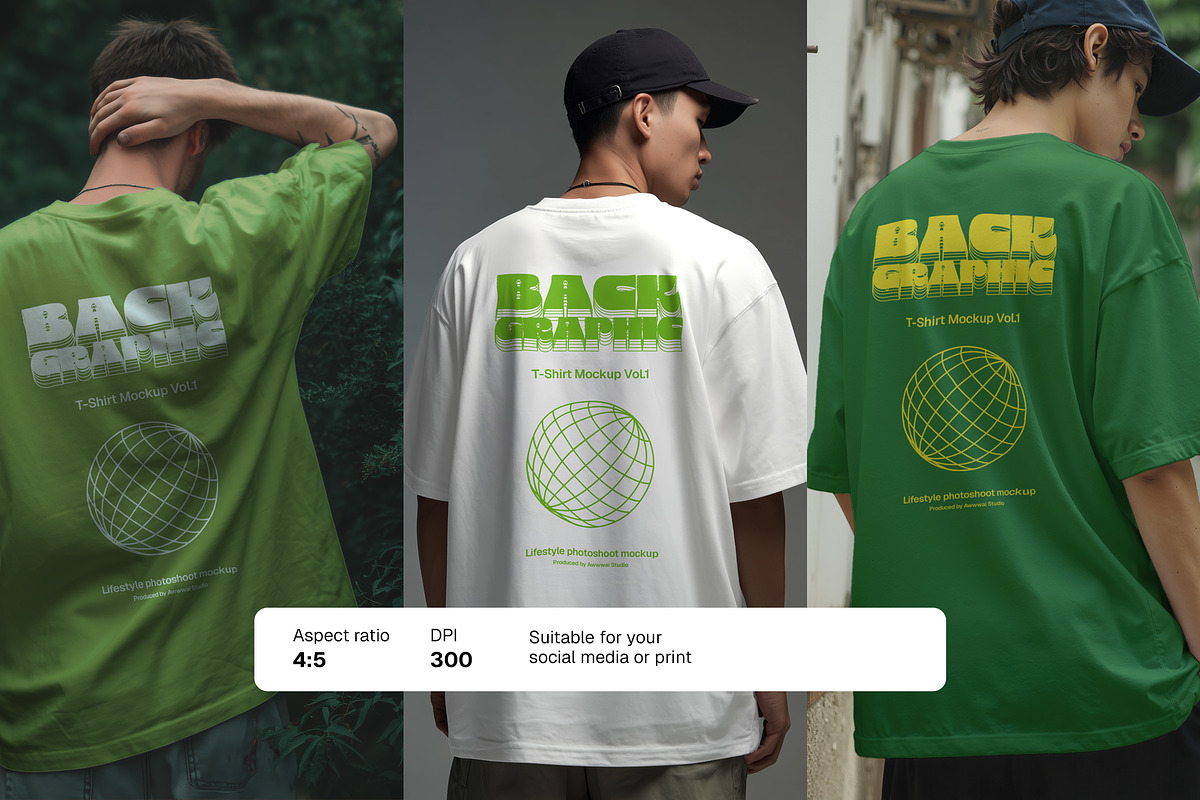 Back Graphic Tee Mockup, a Shirt Mockup by Awwwai Design Co. (Photo 2 of 3)