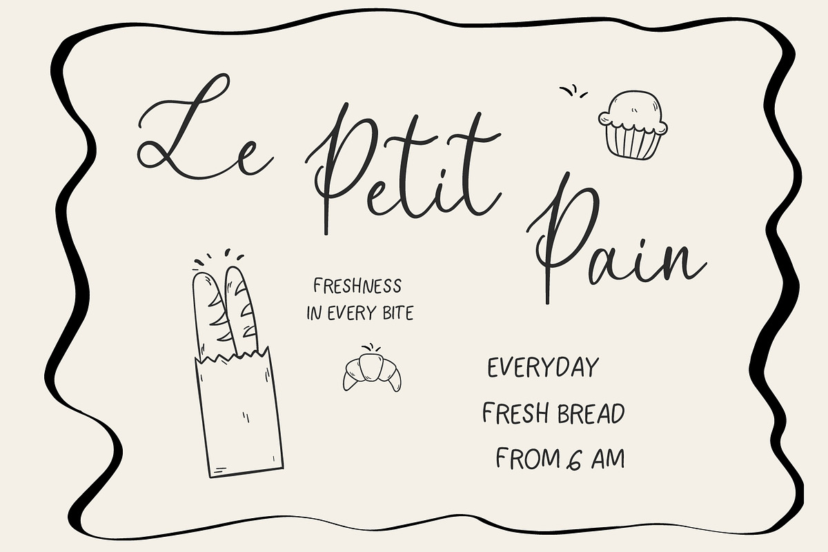 Bonjour Amour — A Whimsical Font, a Handwritten Font by Prestige Artsy Studio (Photo 4 of 8)