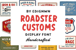 Roadster Customs – Display Font