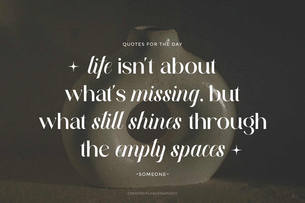 Bestira - Script And Serif Duo Font, a Serif Font by Flawless And Co (Photo 3 of 10)