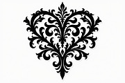 Floral Heart Silhouette Set, an Illustration by Gfx_Store (Thumbnail 5 of 21)