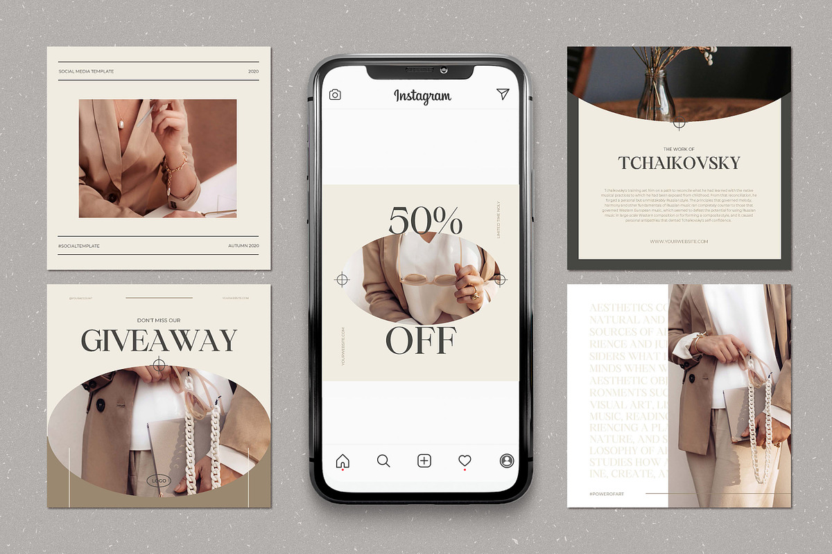 CANVA Elegant Social Media Templates, a Social Media Template by AndrewPixel (Photo 4 of 12)