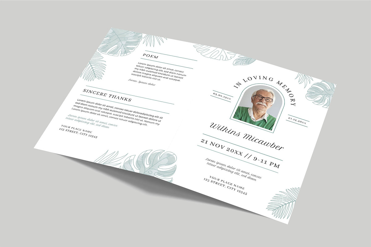 Funeral Program & Memorial Service, a Flyer Template by BrandPacks (Photo 5 of 8)