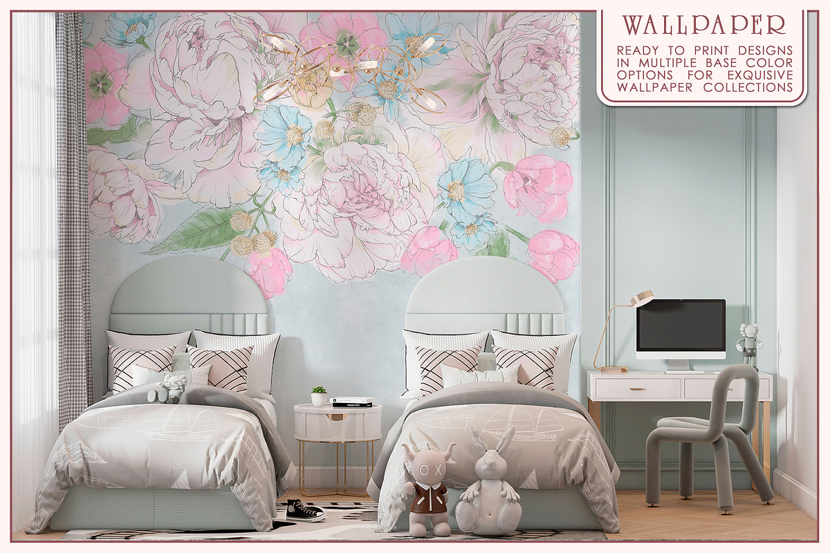 Fresco collection Soft Bloom, a Wallpaper Graphic by Natalia0307 (Photo 12 of 16)