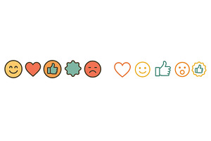 Emojis representing various emotions, an Illustration by ZinetroN