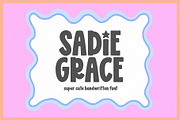 Sadie Grace | Cute Preppy Font, a Handwritten Font by KA Designs (Thumbnail 1 of 18)
