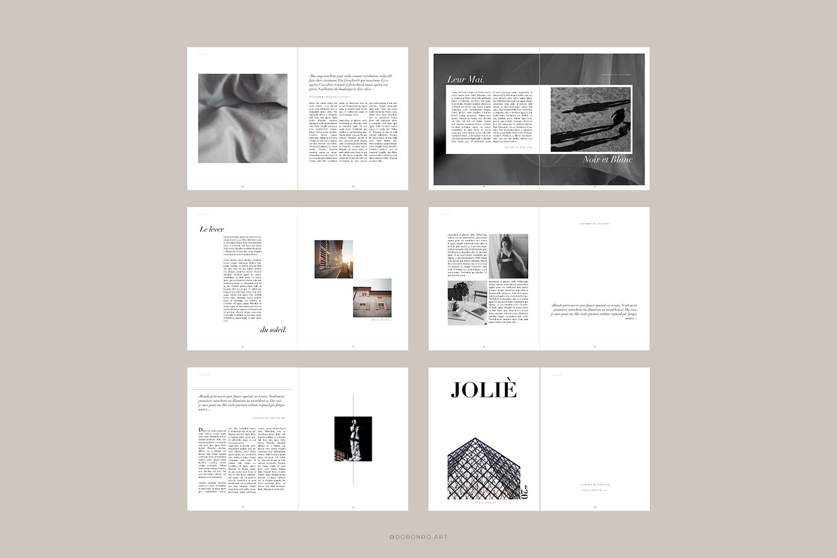 PARIS Magazine Template, a Magazine Template by Dorondo.Art (Photo 9 of 9)