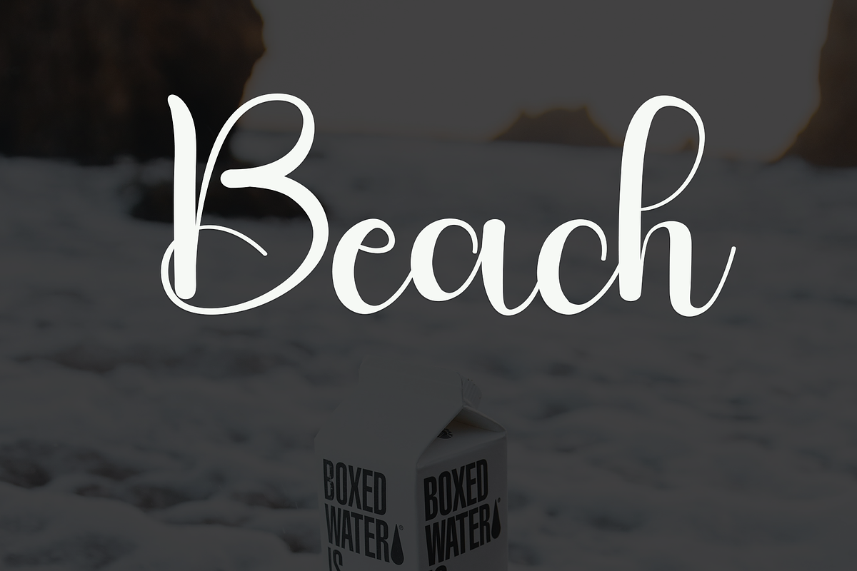 Welcome Beach, a Handwritten Font by FreshTypeINK (Photo 2 of 7)