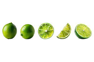 Whole and sliced limes, a Food & Drink Photo by piter.goskov