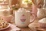 Pastel Ice Cream Clipart, a Food Illustration by Palau (Thumbnail 2 of 10)