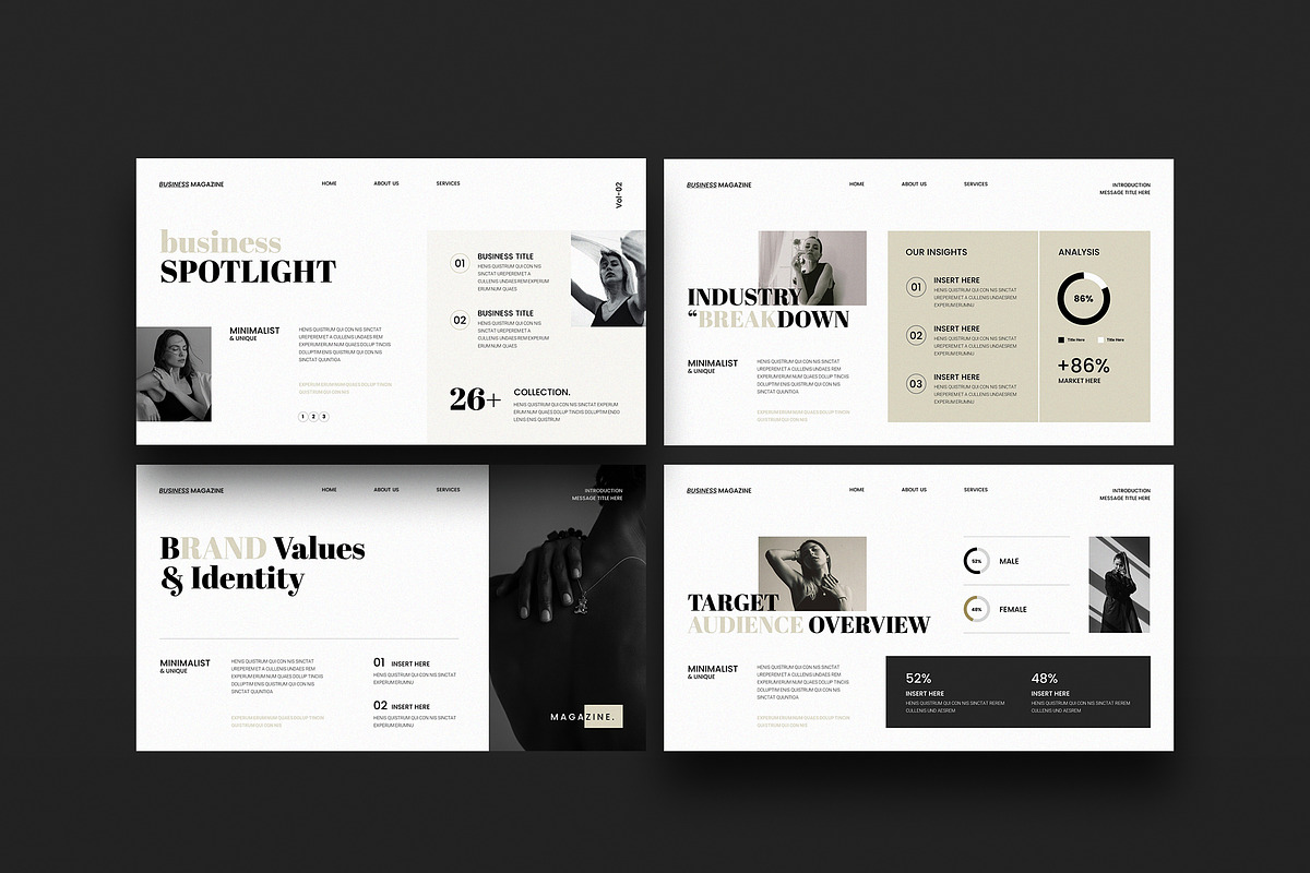 Business Magazine Canva Template, a Presentation Template by TemplateFolio-Shop (Photo 5 of 13)