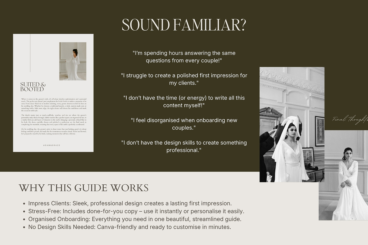 Wedding Photographer Welcome Guide, a Presentation Template by Adam and Grace (Photo 13 of 25)