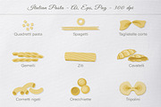 Big set of Illustrated Italian pasta, an Object Graphic by Yummy (Thumbnail 6 of 12)