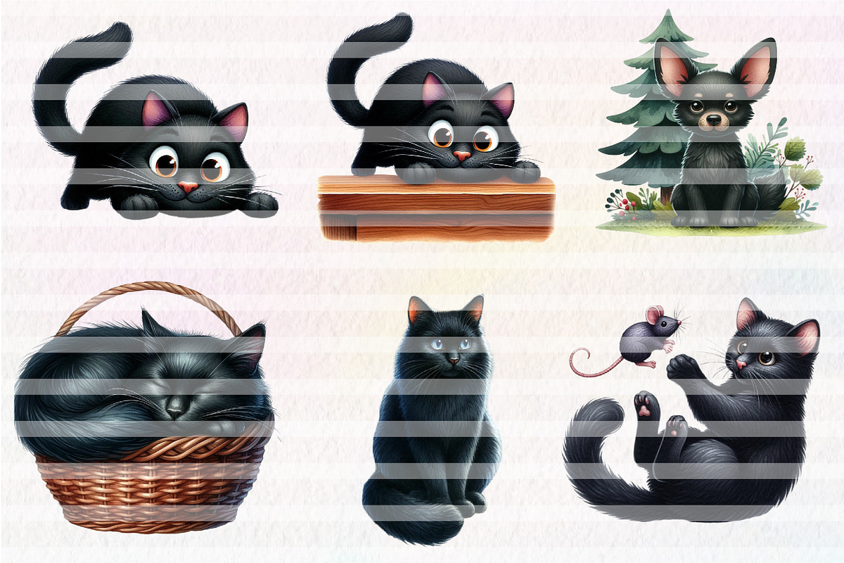 Cute Evil Animals Clipart, an Illustration by CreationArt (Photo 4 of 5)