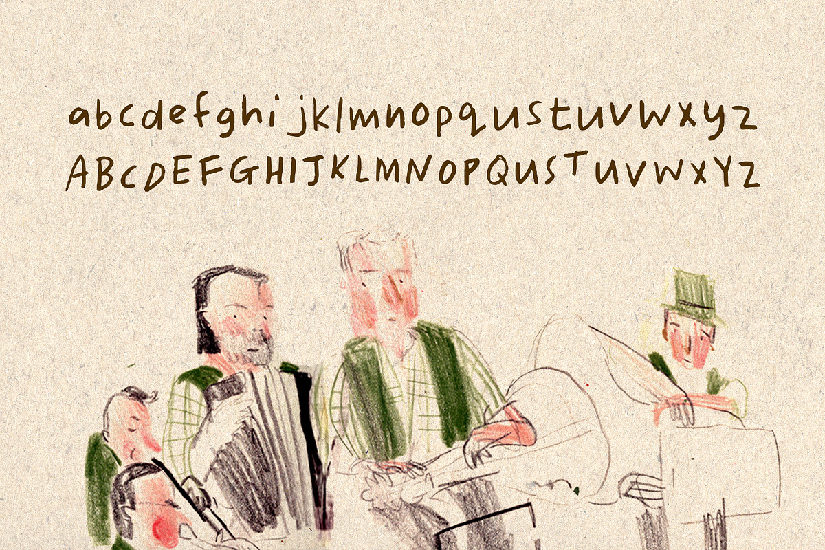 Meandering in Munich, a Handwritten Font by Ulrike Mieke (Photo 2 of 3)