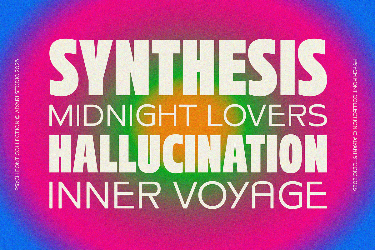 Psych Font Collections, a Symbol Font by Aiyari (Photo 5 of 18)