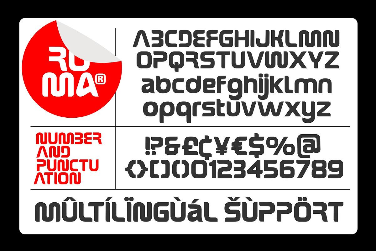 Roma - Logo Font, a Sans Serif Font by HRDR (Photo 11 of 12)