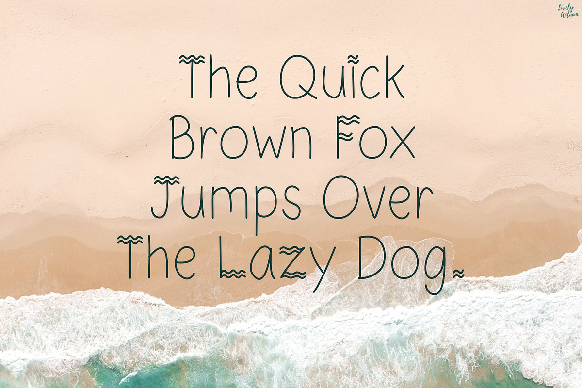 Summer Wave | Handwriting Font, a Handwritten Font by LivelyAutumn11.11 (Photo 4 of 5)