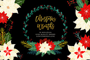 Christmas Floral Clipart