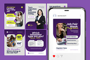 Job Fair Instagram Post Template, a Social Media Template by Pink Bunny Studio (Thumbnail 1 of 3)