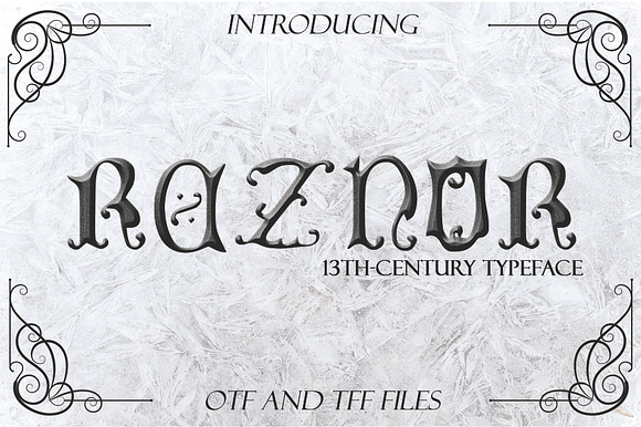 REZNOR, a Blackletter Typeface preview 6