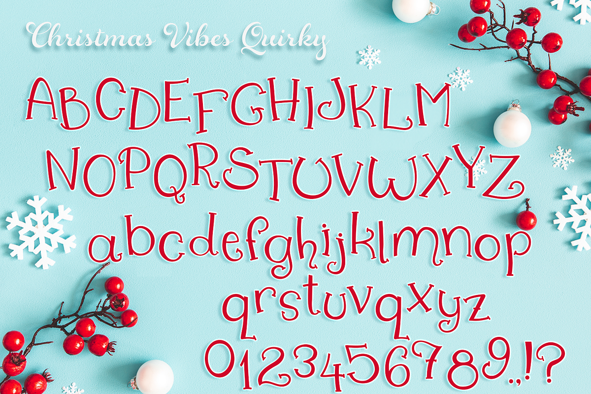 Christmas Vibes Font Family preview 8
