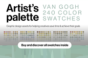 Van Gogh 240 Color Swatches palette, a Palette Add-On by ToonPlanet Vector Assets (Thumbnail 9 of 9)