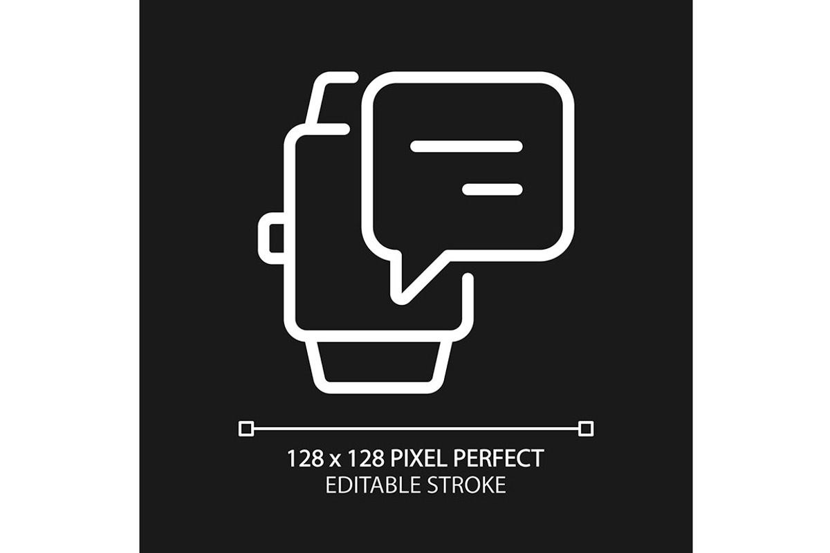 Notification from digital watch, an Icon by IMG Visuals
