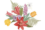 A collection of floral patterns, a Pattern Graphic by artdemidova (Thumbnail 3 of 9)