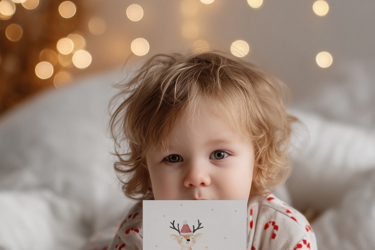 Twinkle Season Christmas Card Mockup, a Product Mockup by NikiArts (Photo 7 of 9)
