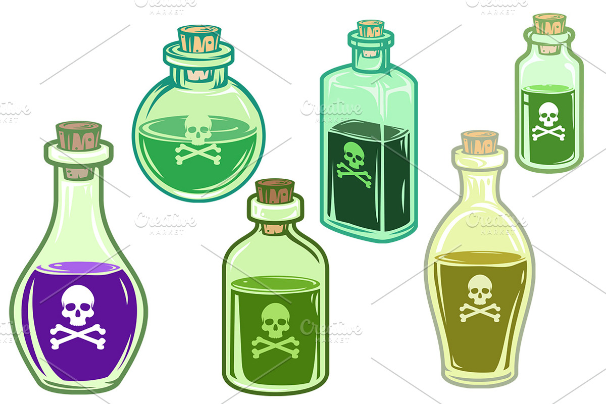 Poison bottles, an Object Graphic by CGterminal