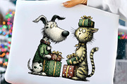 Christmas Dog & Cat Friends, an Illustration by Craft Nest (Thumbnail 6 of 9)