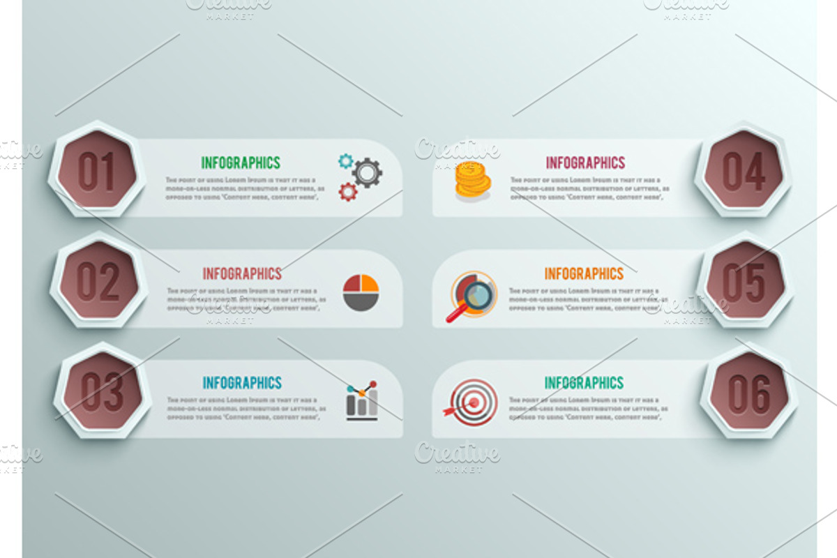 Set business infographics banner preview 2