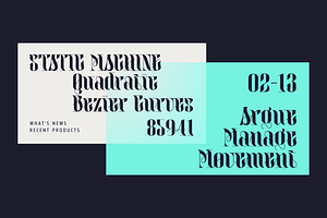 Realitas; Unique Experimental Font