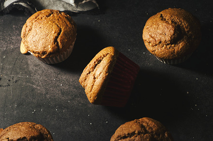 Vegan strawberry muffins