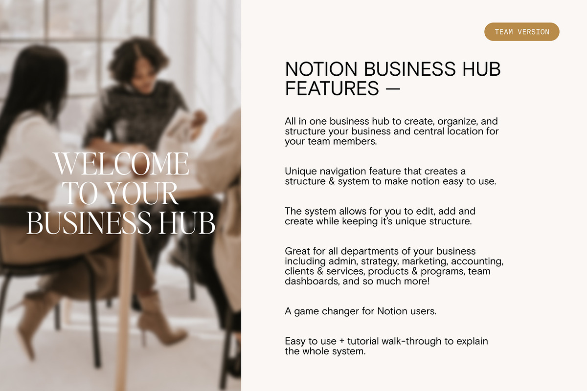 All-in-One Notion Biz Hub - Team, a Templates & Theme by 89 Golden Blvd (Photo 2 of 6)