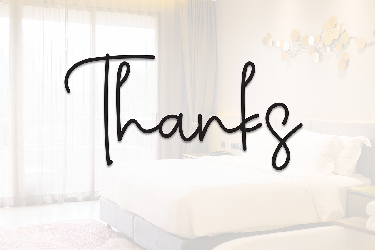 Homestay | Script Font, a Handwritten Font by Scratchones (Photo 8 of 8)