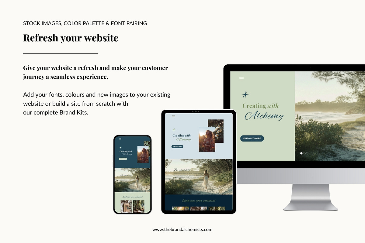 Earthy Canva Brand Kit & Stock Images preview 4
