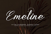 Emeline, a Script Font by Goresan Studio (Thumbnail 1 of 15)