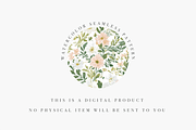 Blush Pink and White Floral Seamless, a Pattern Graphic by Pati Charm Studio (Thumbnail 4 of 7)
