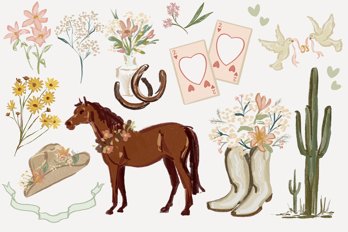 Western Romance Bridal Shower, a Decorative Illustration by Emma Brereton (Photo 2 of 3)