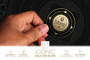 Iconic Gold And Black Business Card, a Business Card Template by Marvel (Thumbnail 1 of 6)